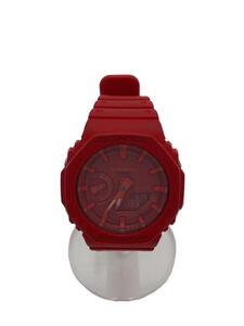 CASIO◆クォーツ腕時計・G-SHOCK/デジアナ/RED/RED/GA-2100-4AJF