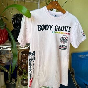 ボディグローブ　BODYGLOVE 総柄Tシャツ　ピンク　M