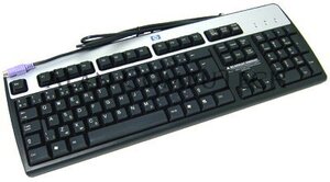 【中古】HP 352750-331 KB-0316 オランダ PS2 キーボード 355630-331 PS/2 シルバー ブラック ベーシック K