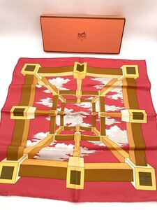 エルメス HERMES シルク スカーフ カレ42 ポケットスクエア