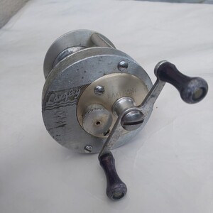 vintage langley LAKECAST model 350 old reel USA バス ダイレクトリール ラングレー レイクキャスト pflueger shakespeare heddon zebco