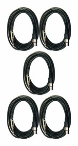 ★TRUE DYNA TDXP-05 格安マイクケーブル 5M XLR-フォン 5本セット★新品送料込