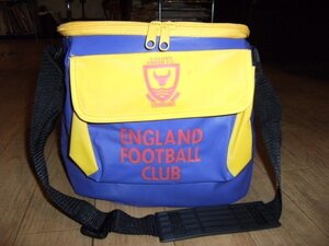 未使用★昭和レトロ★ENGLAND FOOTBALL CLUB イングランド フットボールクラブ クーラーバック 保冷バック★ラグビー キャンプ アウトドア