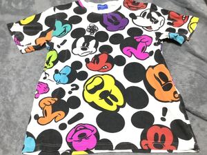 東京ディズニーリゾート ミッキーTシャツ 総柄 S