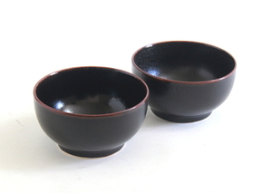 黒のラーメン鉢・サイズ直径約18㎝　2個