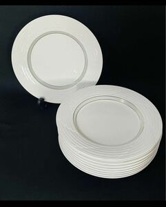 NORITAKE primadura symphony Line プレート10枚セット直径27cm