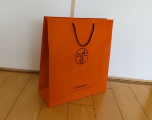 美品☆HERMESエルメス 紙袋 ショップ袋 ショッパー ショップバッグ ハイブランドデパート百貨店プレゼント イベントインテリア雑貨小物家具