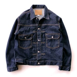 新品 HOUSTON ヒューストン ジージャン 2nd セカンドタイプ 12.5oz コーンデニム デニムジャケット Gジャン 42 XL LL ワンウォッシュ 濃紺