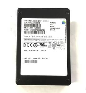 S6112832 SAMSUNG MZ-ILS960N PM1633A 960GB SAS 12Gbps 2.5インチ SSD 1点 【中古動作品】厚み14㎜