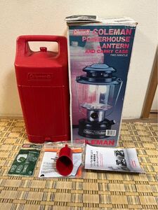 中古品　Coleman コールマン 290A740J パワーハウスツーマントルランタン　セット　送料無料