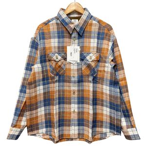 VISVIM ビズビム 24AW 品番 0124205011013 LUMBER CHECK L/S チェックシャツ オレンジ サイズ3 正規品 / 36284