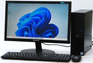 DELL Optiplex 3070-9500SF ■20インチワイド 液晶セット■ i5-9500/SSD/DVDマルチ/Radeon R5 340/第9世代/最新OS搭載 /Windows11 デスクト