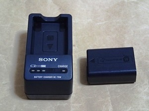 〈 SONY Wタイプバッテリー バッテリーチャージャー BC-TRW と NP-FW50 〉