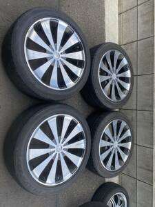 ◆AS704-5◆RAYS◆Tempest◆19×8J+38◆5H100/114.3◆ブリヂストン◆245/45R19◆4本セット◆中古品◆