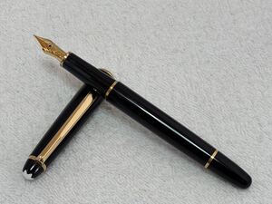 【125-3】1円〜 MONTBLANC モンブラン マイスターシュテック 万年筆 ペン先 4810 M 14K 585 ブラック メンズ 同梱不可