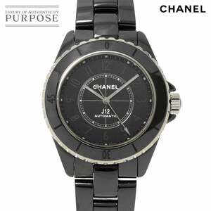 シャネル CHANEL J12 ファントム 38mm H6185 世界限定1200本 メンズ 腕時計 デイト ブラック セラミック オートマ 自動巻き 90240639