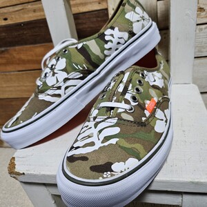 バンズ VANS スニーカー オーセンティック LX アロハ カモ Olive Night VAULT 迷彩 新品未使用 26.5cm オリーブナイト 希少