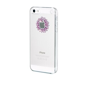 スマホケース カバー iPhoneSE(第一世代) 5 5s Bling My Thing スワロフスキー クリアー スクリーンプロテクター クロス ピンクミックス