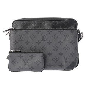 銀蔵 中古 LOUIS VUITTON ルイヴィトン トリオメッセンジャー M69443 黒/グレー モノグラムエクリプスキャンバス ショルダーバッグ ランクA