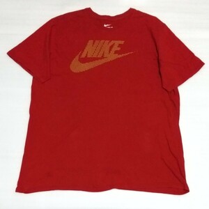 ☆THE NIKE TEE半袖TシャツXLサイズ ドット文字SWOOSHスポーツATHLETIC CUTウェアCOTTONファッション洗濯済ティー ナイキ BETTER WORLD.COM