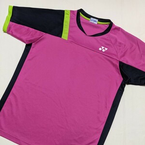 ☆AC108 YONEX ヨネックス メンズ M 半袖 Tシャツ カットソー ピンク スポーツ ウェア テニス トレーニング