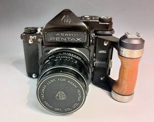 PENTAX　ペンタックス6×7　TTLファインダー　タクマー1：2.4/105mm　メーカー無電源加工　動作確認済