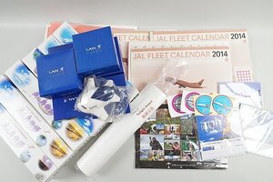 ★ JAL カレンダー 2014 / JYA 美ら島物語 2023 / LAN CARGO クリップ 小物ケース などまとめてセット