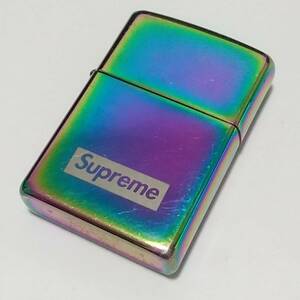 希少モデル zippo ジッポー Supreme シュプリーム ボックスロゴ レインボー 2016年製 