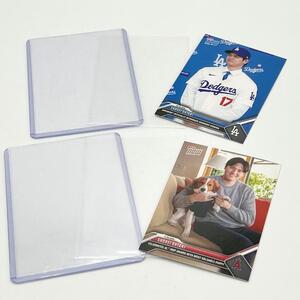 1円スタート 大谷翔平 トップス topps now カード ドジャース 入団会見 デコピン でこぴん デコイ トレカ・トレーディングカード 2枚セット