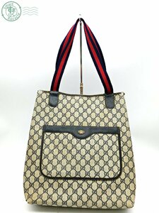 2406601784　 ☆ GUCCI グッチ 904.02.003 トートバッグ 肩掛けバッグ PVC シェリーライン ブラウン系 レディース ブランド 中古