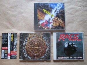 ３点セット◆【ＲＡＧＥ（レイジ）】◆ＣＤ◆（ＲＡＧＥ参加 オムニバス・ライヴ２枚組ＣＤあり）