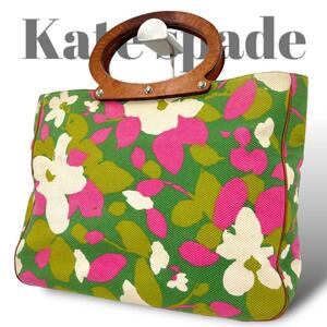 Kate spade ケイトスペード　トートバッグ　手提げカバン　花柄　A4可能