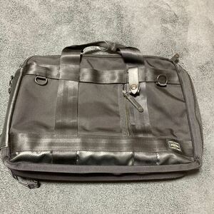 【美品】PORTER HEATポーター ヒート3WAYバッグ リュックビジネスバッグ ブリーフケース ブラック 吉田カバン 703-06980