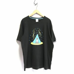 希少【CUNE キューン】CAMP 雨キャン/テント/ロゴ 半袖 カットソー Tシャツ