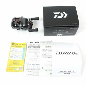 1円【美品】DAIWA ダイワ/20アルファスAIR TW 7.1L 左ハンドル ベイトリール/631509/65