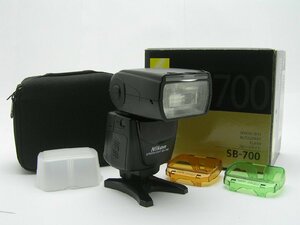 ★ハローカメラ★2667 Nikon SPEEDLIGHT SB-700 箱.Case.カラーフィルター.スタンド付 動作確認 美品 1円スタート 即決有り