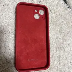 iPhone13用シリコンケース　レッド