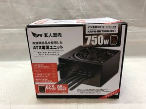 1円～ 動作未確認 玄人志向 ATX電源ユニット KRPW-BK750W/85+ 750ワット 80Plusブロンズ パソコン パーツ【ジャンク・現状品】[54-1120-M3]