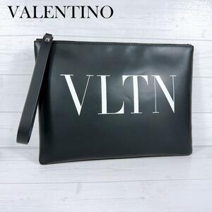 VALENTINO ヴァレンティノ クラッチバッグ セカンドバッグ VLTNロゴ P0299 ガラヴァーニ ビジネスバッグ スタッズ ブラック ホワイト