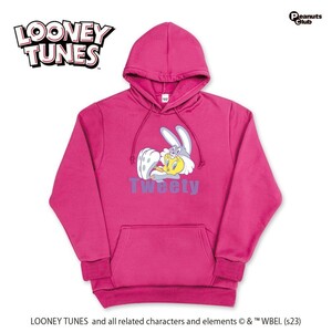 トゥイーティー スウェットパーカー (男女兼用)　　　　 LOONEY TUNES ビンク　トレーナー　フリーサイズ ★非売品・新品・未開封★