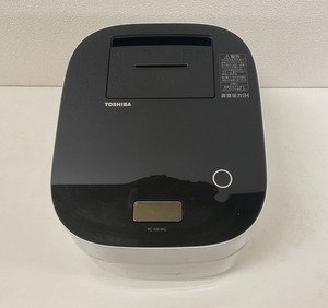 【A174】ジャンク品　TOSHIBA　東芝　一品削り出し本丸釜　真空圧力IH保温釜　RC-10VWG　（K)グランブラック　1.0L　2013年製　動作確認済