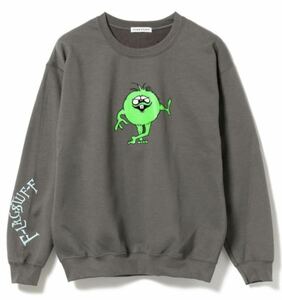 新品 ビームス フラッグスタッフ MONSTER CREWNECK SWEAT カラー/GREY Sサイズ カマチョ