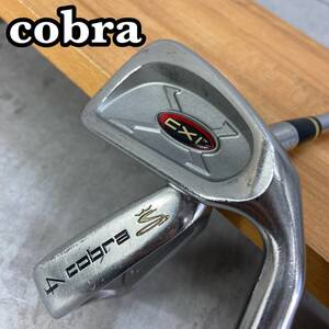 cobra　コブラ　CXI　メンズゴルフ　アイアン2本セット　スチール　S　右利き用　ロング　3.4番