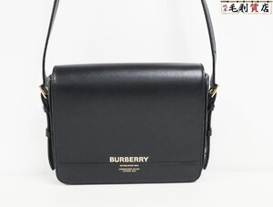 バーバリー BURBERRY レディース 斜め掛け ショルダーバッグ グレース レザー ブラック 80670351 美品 バッグ