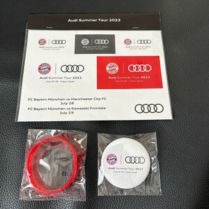 未使用★Audi Summer Tour 2023 / アウディ サマー ツアー 2023/ステッカー、リストバンド、缶バッジ　3点セット★