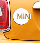 MINカッティングシール白 MINIクーパーカッティングシール MINI旗 MINIクーパーフラッグ ウイングマーマ MINIシール ポスター ステッカー