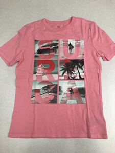 ■ＧＡＰ■新品■140■ギャップ■人気Ｔシャツ■ピンク■SURF■サーフィン■南国■1-1