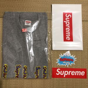 18ss week19 新品 シュプリーム ゴンズ ロゴT Mサイズ ヘザーグレイ Supreme Gonz Logo Tee Medium Heather Grey