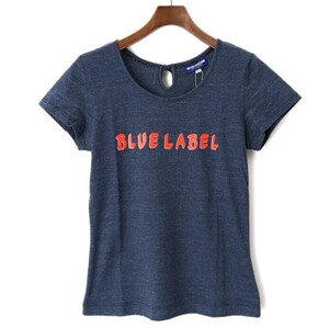 ◎【新品】 BURBERRY BLUE LABEL　バーバリーブルーレーベル　レディース　ロゴTシャツ　ネイビー　[38]　47541