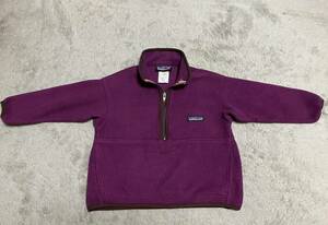 ★中古 美品★patagonia パタゴニア ハーフジップ フリース ジャケット 紫 kid